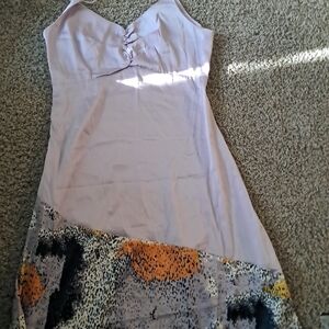 SHEIN Multicolor Abstract Print Dress